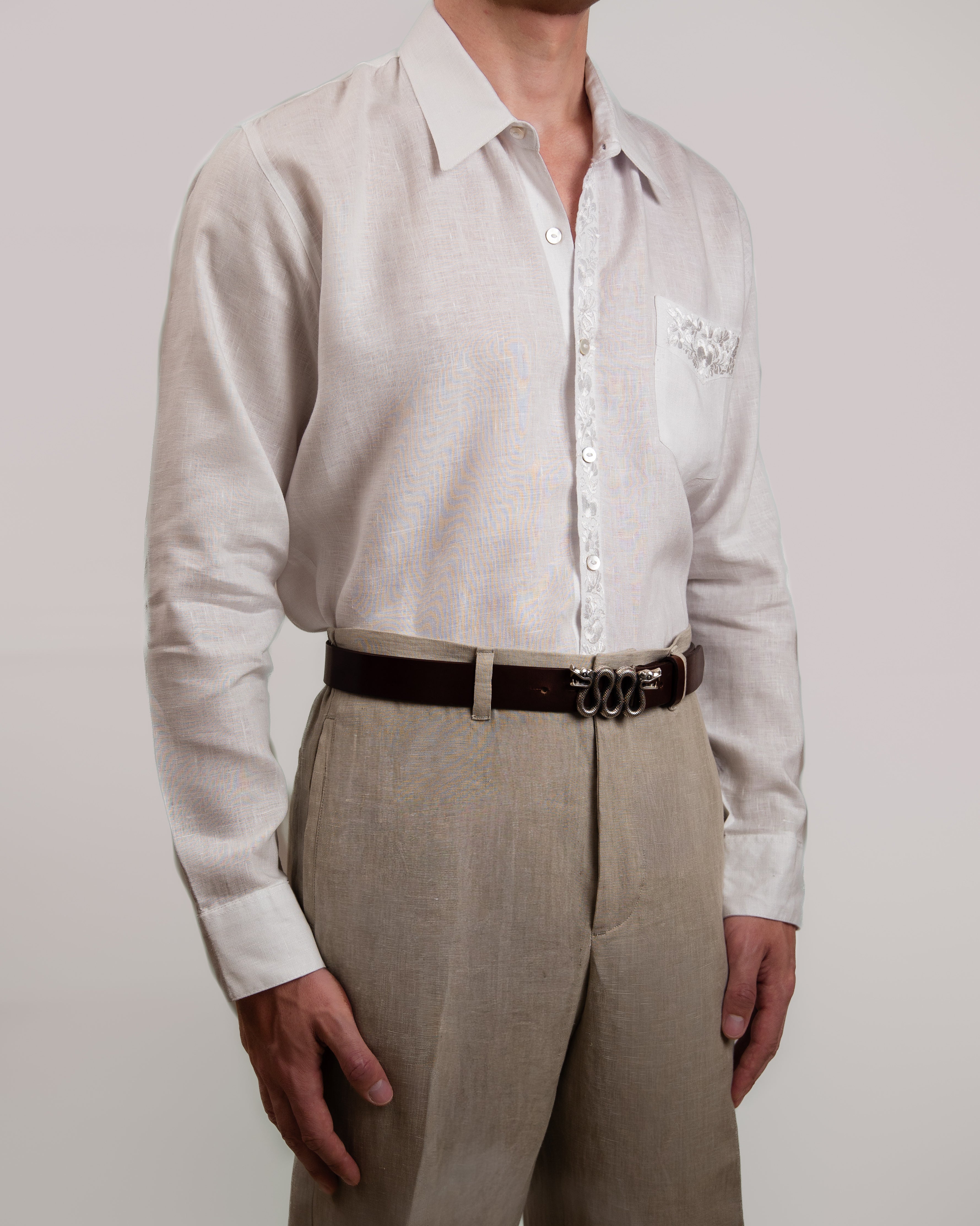 The Whitework Linen Shirt