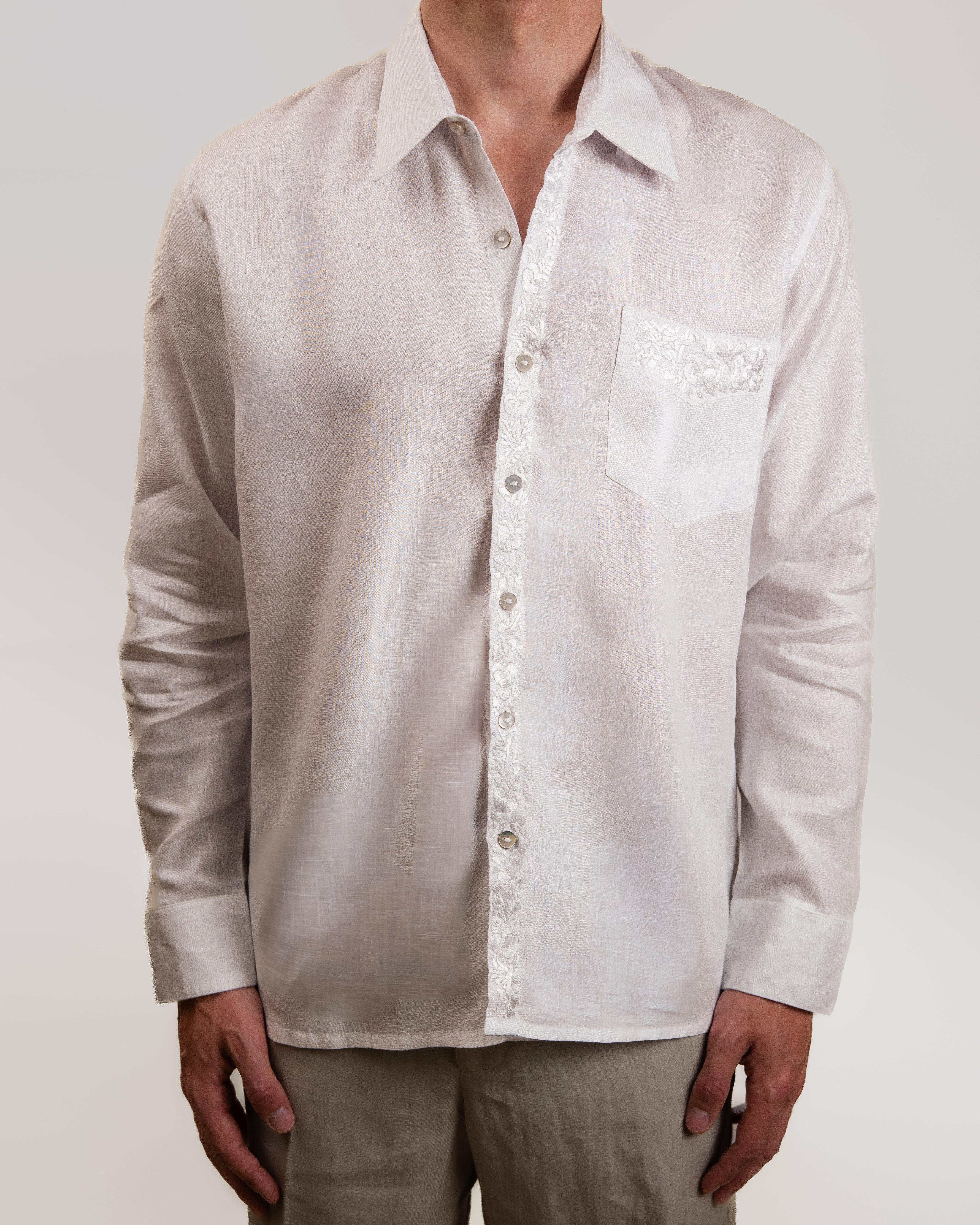 The Whitework Linen Shirt