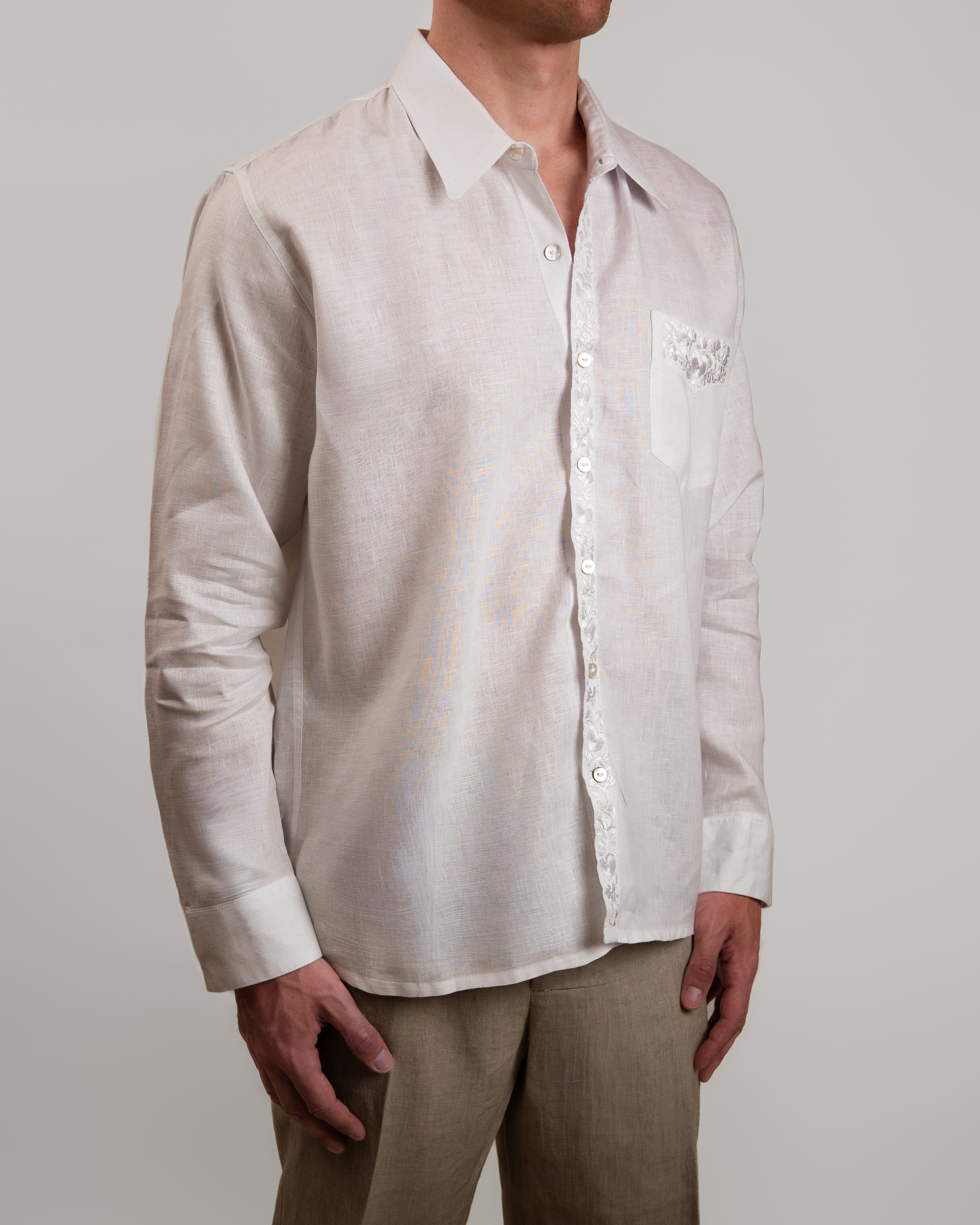The Whitework Linen Shirt