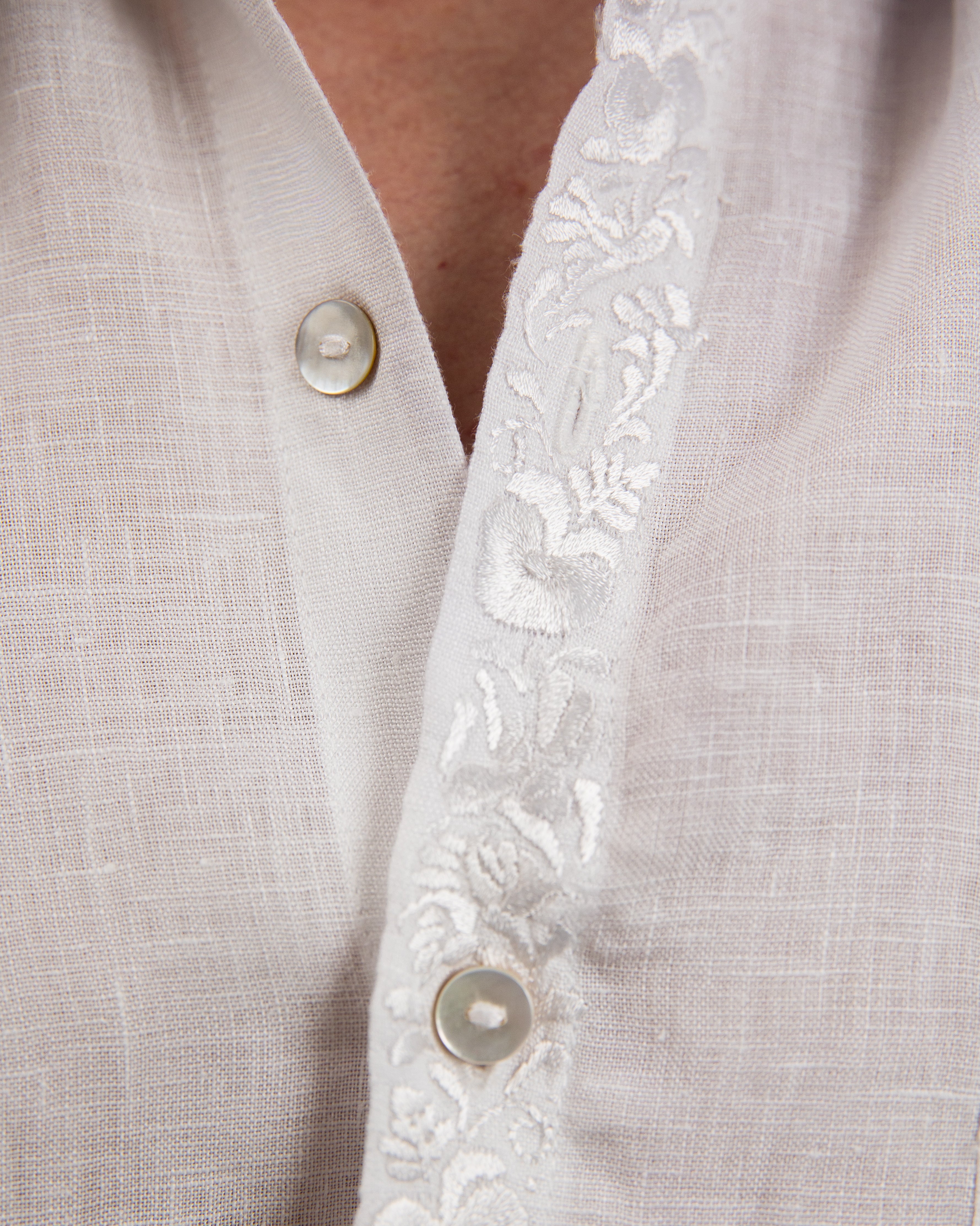 The Whitework Linen Shirt